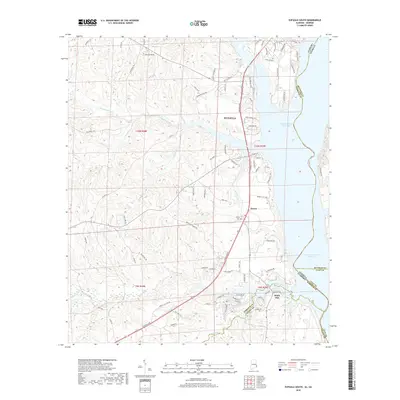 2018 Map of Eufaula South, 2018 Print