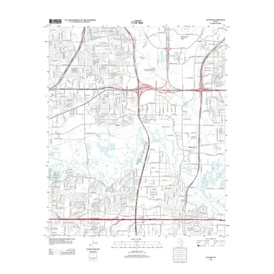2013 Map of Euless, 2013 Print