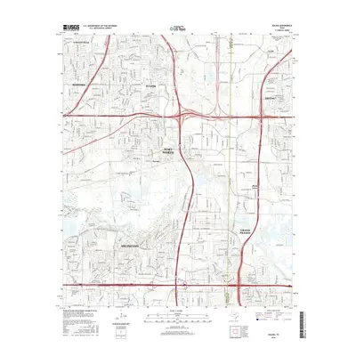 2016 Map of Euless, 2016 Print