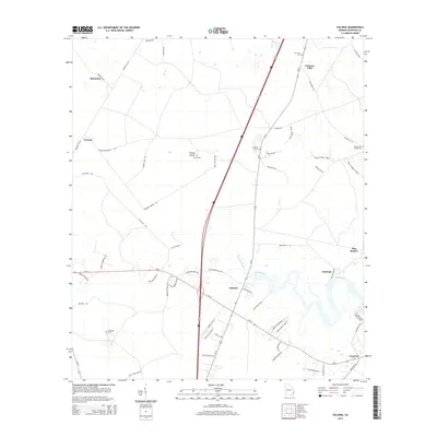 2014 Map of Eulonia, 2014 Print