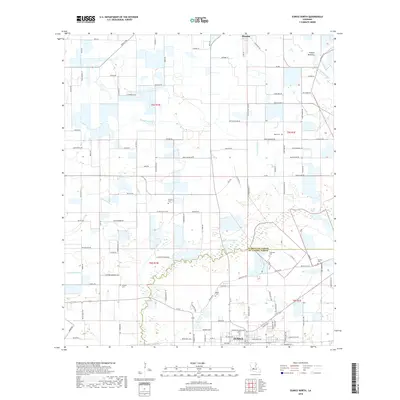 2018 Map of Eunice North, 2018 Print