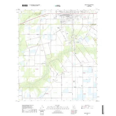 2018 Map of Eunice South, 2018 Print
