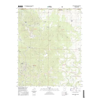 2017 Map of Eureka Springs, 2017 Print