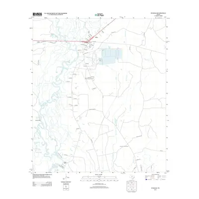 2013 Map of Evadale, 2013 Print