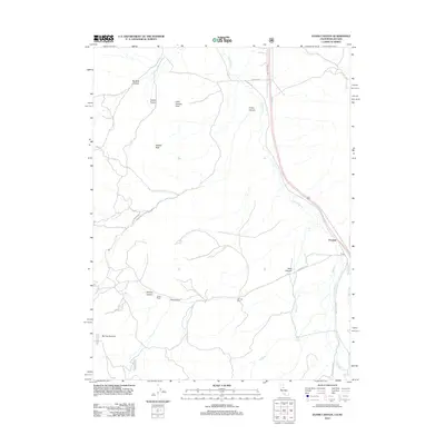2012 Map of Evans Canyon, 2012 Print