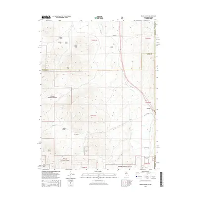 2015 Map of Evans Canyon, 2015 Print