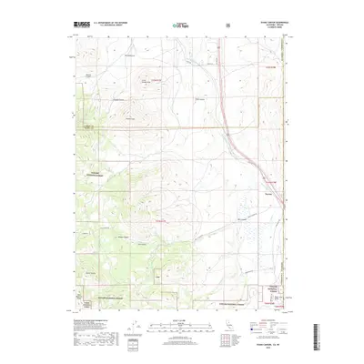 2018 Map of Evans Canyon, 2018 Print