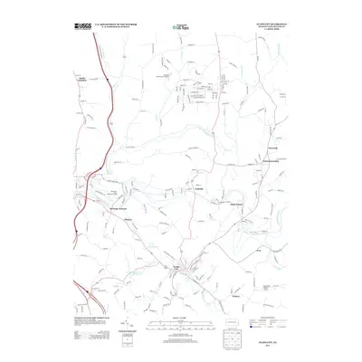 2013 Map of Evans City, 2013 Print