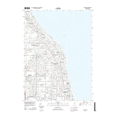 2015 Map of Evanston, 2015 Print