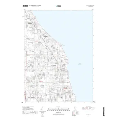 2018 Map of Evanston, 2018 Print