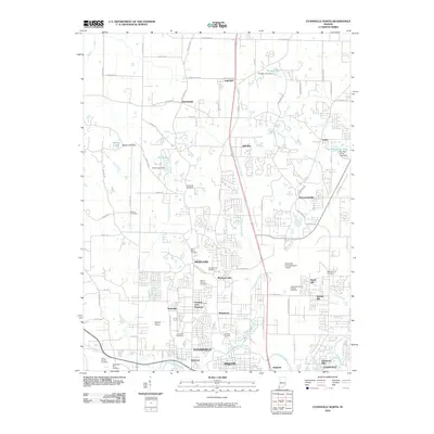 2010 Map of Evansville North, 2010 Print