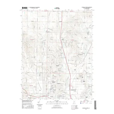 2016 Map of Evansville North, 2016 Print