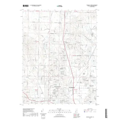 2019 Map of Evansville North, 2019 Print