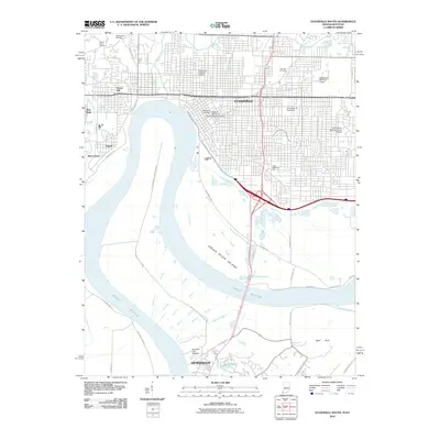 2010 Map of Evansville South, 2010 Print