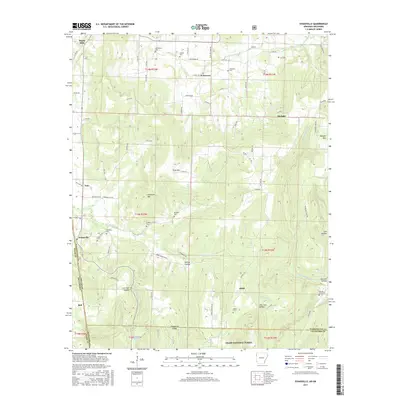 2017 Map of Evansville, 2017 Print