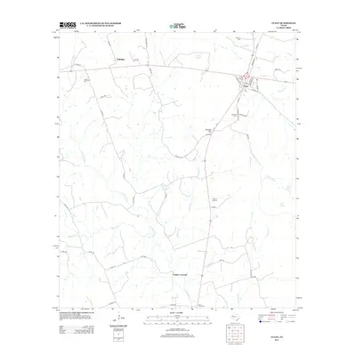 2012 Map of Evant, 2012 Print