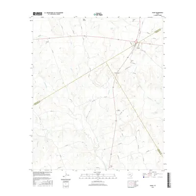 2016 Map of Evant, 2016 Print
