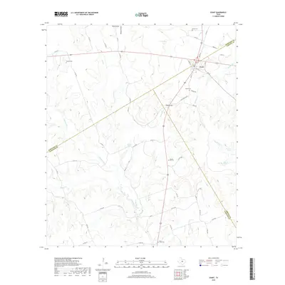 2019 Map of Evant, 2019 Print