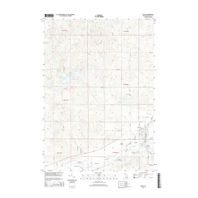 2014 Map of Evart, 2014 Print