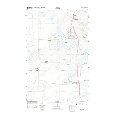 2013 Map of Eveleth, 2013 Print