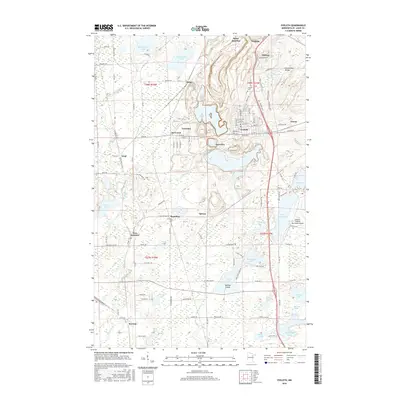 2016 Map of Eveleth, 2016 Print