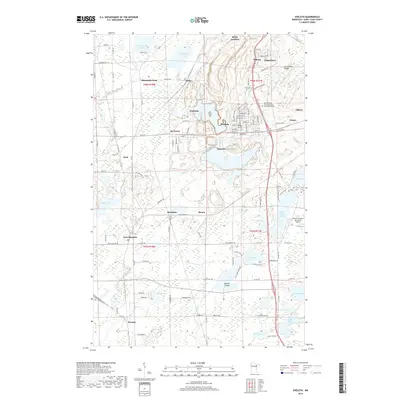 2019 Map of Eveleth, 2019 Print
