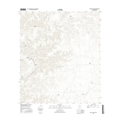 2016 Map of Everett Canyon, 2016 Print