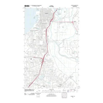 2011 Map of Everett, 2011 Print