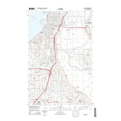 2014 Map of Everett, 2014 Print