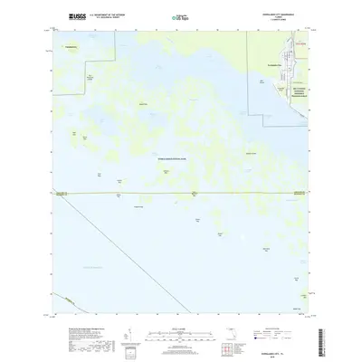 2018 Map of Everglades City, 2018 Print