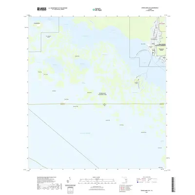 2021 Map of Everglades City, 2021 Print