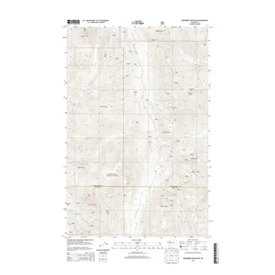 2014 Map of Evergreen Mountain, 2014 Print