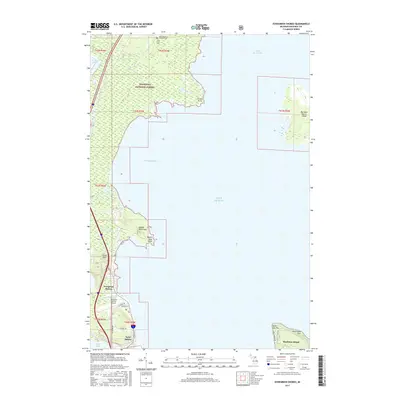 2017 Map of Evergreen Shores, 2017 Print