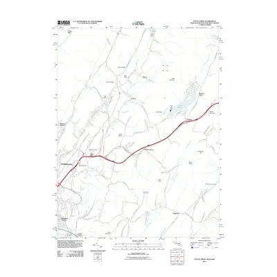2011 Map of Evitts Creek, 2011 Print
