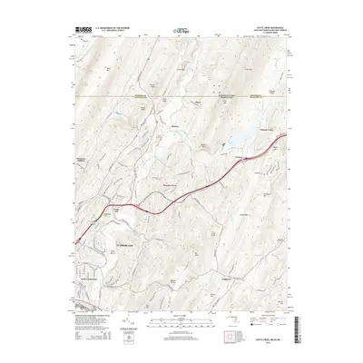 2014 Map of Evitts Creek, 2014 Print
