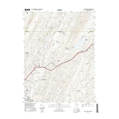 2016 Map of Evitts Creek, 2016 Print