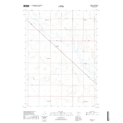 2017 Map of Ewing SW, 2017 Print