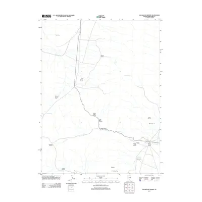 2012 Map of Exchequer Spring, 2012 Print