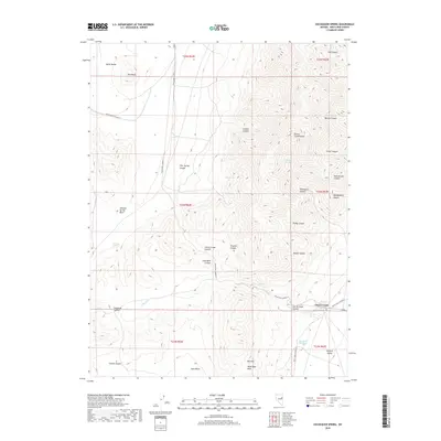 2018 Map of Exchequer Spring, 2018 Print