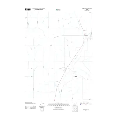 2013 Map of Exira West, 2013 Print