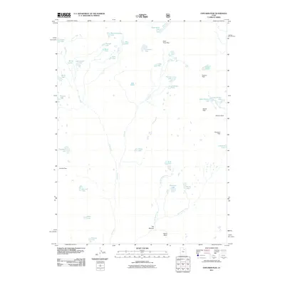 2011 Map of Explorer Peak, 2011 Print