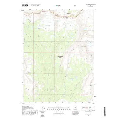 2020 Map of Explorer Peak, 2020 Print