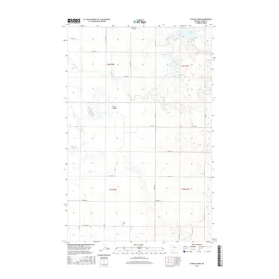 2017 Map of Eyraud Lakes, 2017 Print