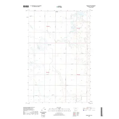 2020 Map of Eyraud Lakes, 2020 Print
