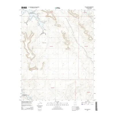 2014 Map of Face Canyon, 2014 Print