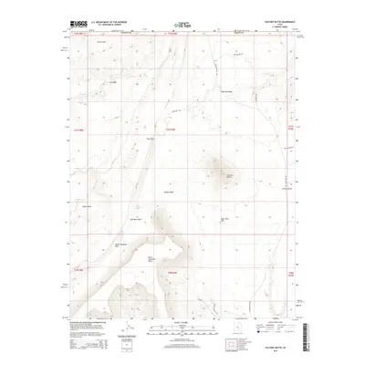 2014 Map of Factory Butte, 2014 Print