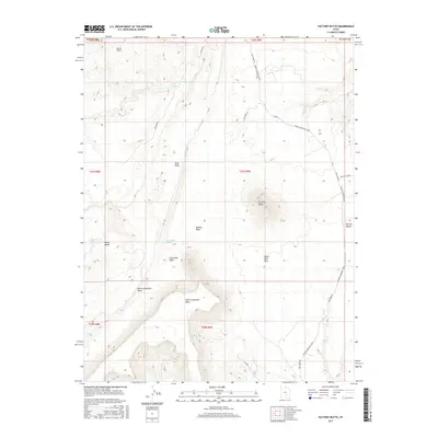 2017 Map of Factory Butte, 2017 Print