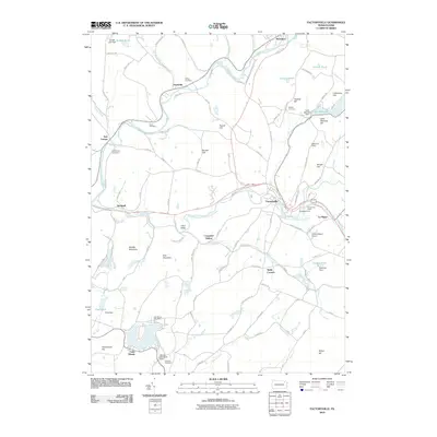 2010 Map of Factoryville, 2010 Print