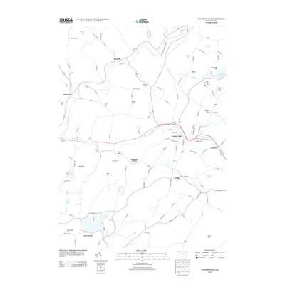 2013 Map of Factoryville, 2013 Print