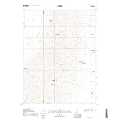 2018 Map of Fagin Mountain, 2018 Print